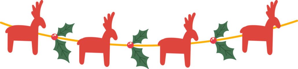 Christmas Floral Garland