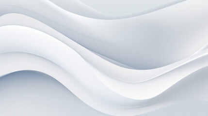 Obraz na płótnie Canvas Clean and Simple White Wave Patterns: Contemporary Minimalism for Elegant Wallpaper Backgrounds