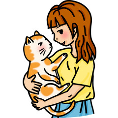 parent and pet, cat