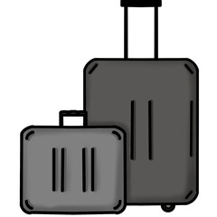 travel suitcase with a suitcase