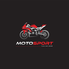 Fototapeta Motor sport logo template, vector illustration obraz