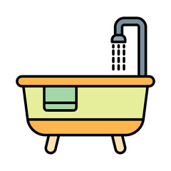 Bathtub Icon Design