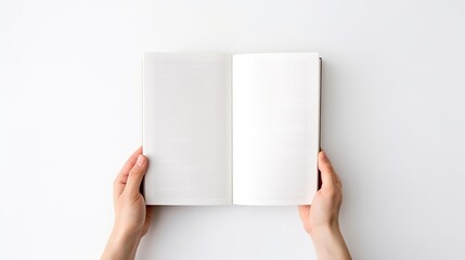 Book school isolated white background. AI generated