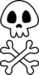 Halloween Skull and Bone 