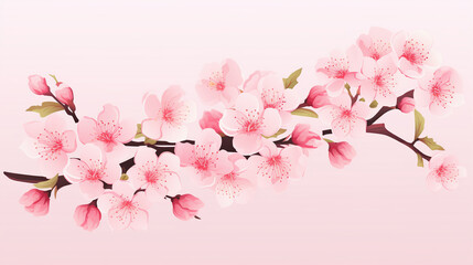 pink cherry blossom - 647305938