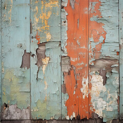 Texture of vintage wood boards with cracked paint
