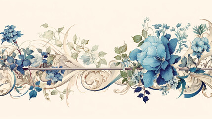 Fototapeta premium Decorative border with copy space