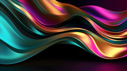 abstract wavy liquid background with smooth lines