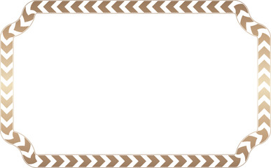 Rectangle Vintage Frame Arrows symbol Gold picture frame luxury golden frame gold border Golden vector royals border framework decoration decorative element isolated background greeting banner