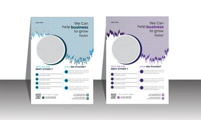 Creative Business Brochure Flyer Design. Modern Flyer Vector Template.