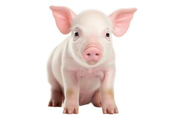 The Adorable Piglets isolated on a transparent background, Generative Ai