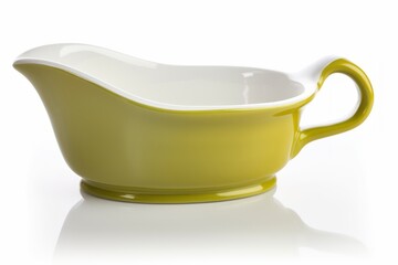 Gravy boat isolated on white background. Generative AI