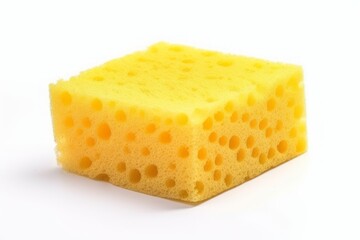 Sponge for cleaning isolated on white background. Generative AI