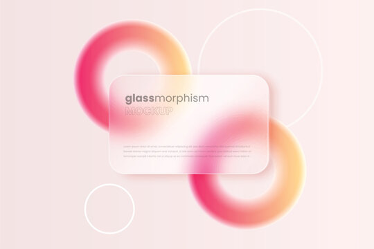 futuristic glass morphism background with glowing gradient design