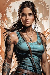Lara Croft wallpaper - obrazy, fototapety, plakaty