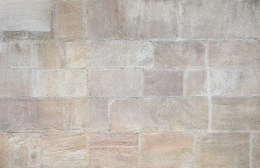 wall with stone blocks and concrete, without finery, architectural background