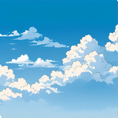 blue sky and clouds