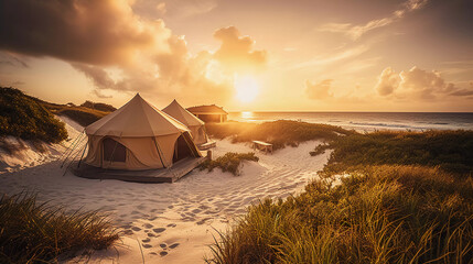 Paradise Found: Experience Ultimate Luxury Glamping on the Stunning Shores of the Caribbean! - Powered by Adobe