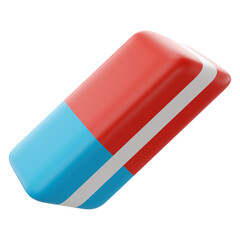 3d Illustration eraser of back to school icon
