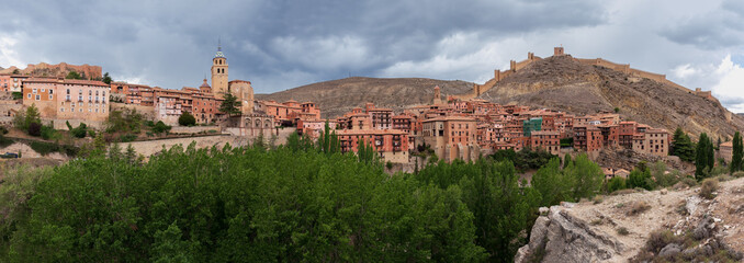 Beautiful town of Albarrac&iacute;n in Teruel, Spain.