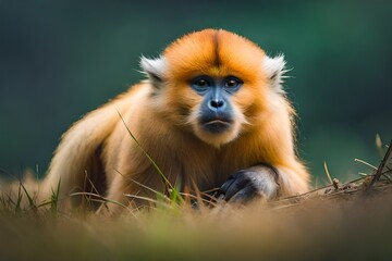 Obraz premium portrait of a baboon