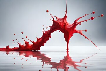 red paint splash