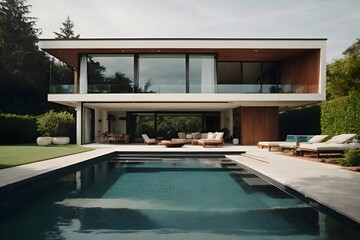 luxury home with garden and pool
