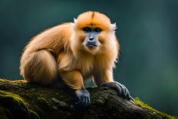 baboon sitting on a tree