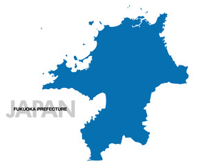 福岡県の地図 日本
