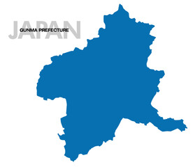 群馬県の地図 日本