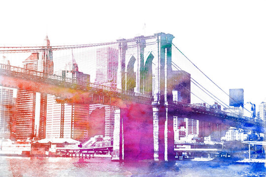 Fototapeta Brooklyn Bridge.