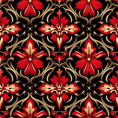 Gothic Victorian Pattern Generative AI 