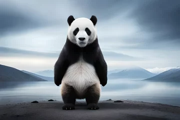 Foto op Plexiglas panda in the beach © muhammad