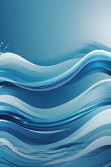 Vector smooth blue background