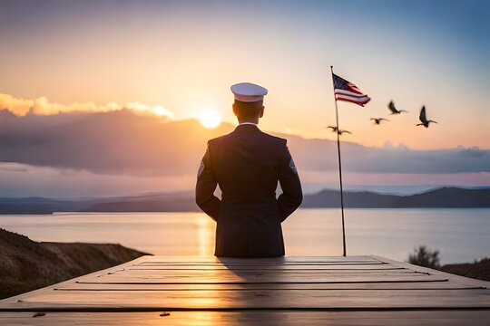 army men with usa flag