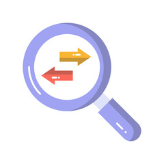 Direction searching Vector Icon

