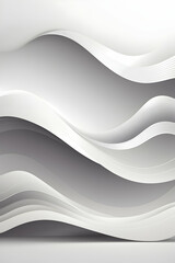 Vector smooth white wave background