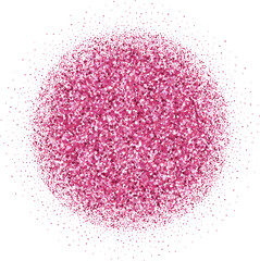 Pink glitter abstract shape sparkles