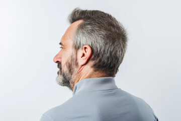 a man with neck pain