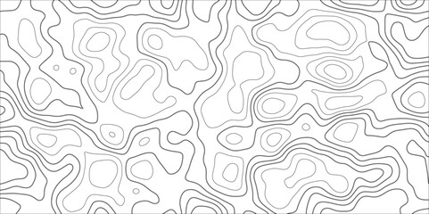 Contour map background. Vector geography scheme and terrain. Topography grid map. Stylized topographic contour map. Geographic line mountain relief. Abstract lines or wavy backdrop background.