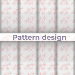 Flat design nordic pattern design template