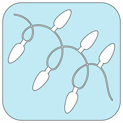 Lights Christmas icon for design.
