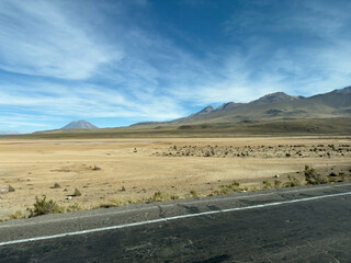 Chachani and Misti Volcanoes in Arequipa, Peru