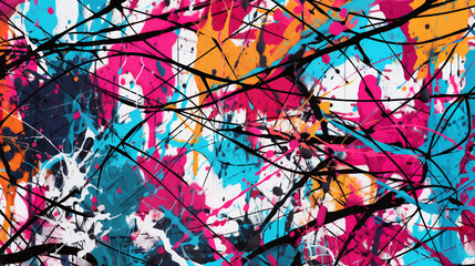 Abstract marker painting background