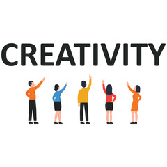 Creativity  business illustration 
