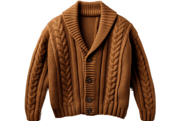 Knitted Cardigans Galore isolated on a transparent background, Generative Ai