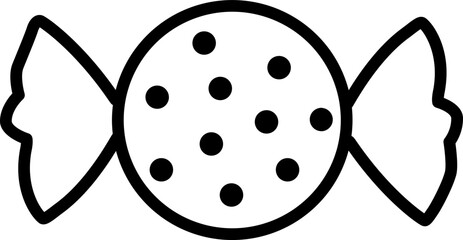 christmas candy outline