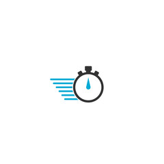 Clock movement icon. Time clock logo fast service stopwatch