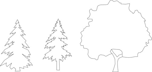 Vector sketch illustration of front view plant logo symbol design to complete architectural drawings