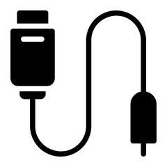 plug in glyph icon